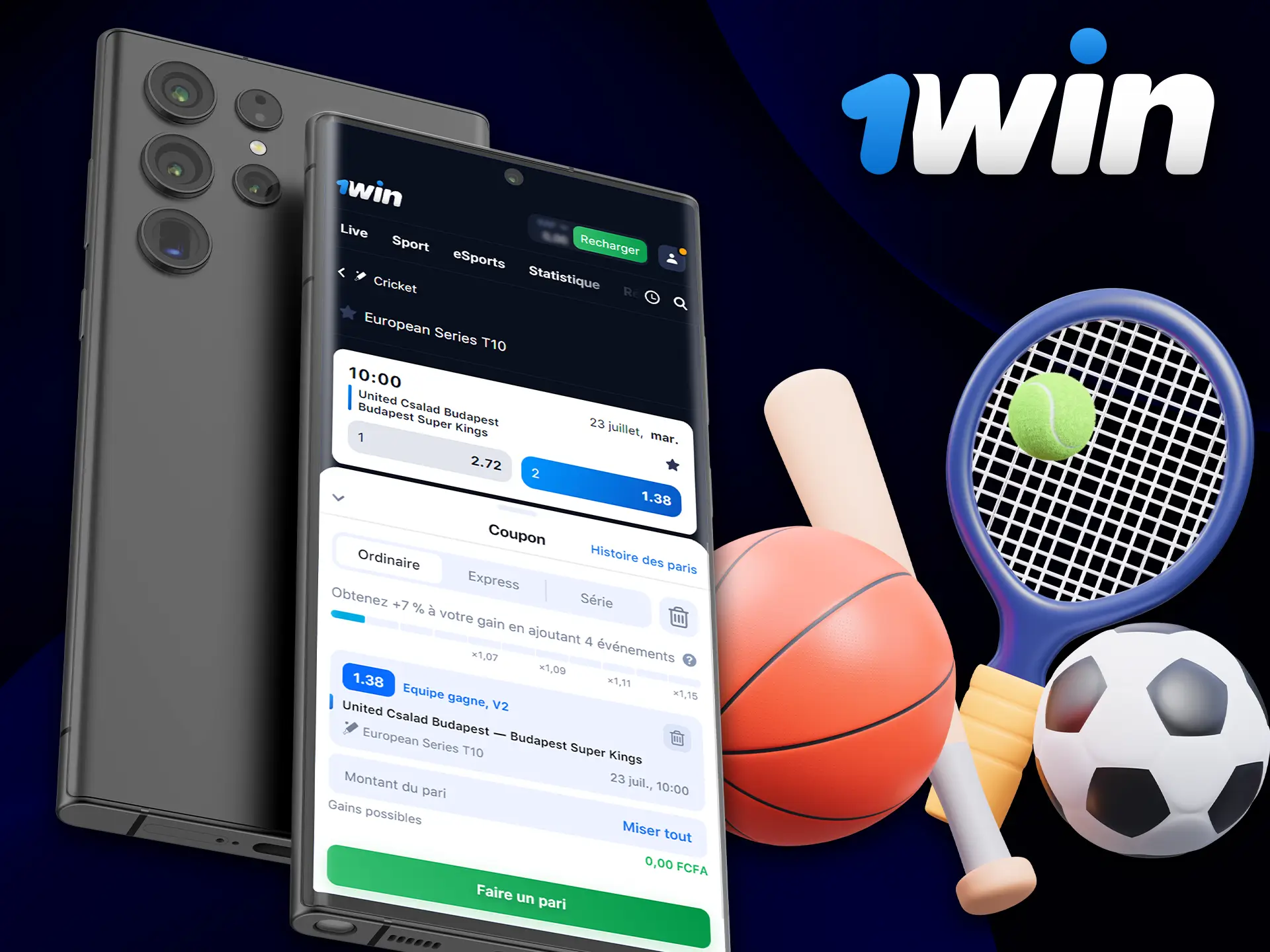 What betting options are available on the 1Win app.