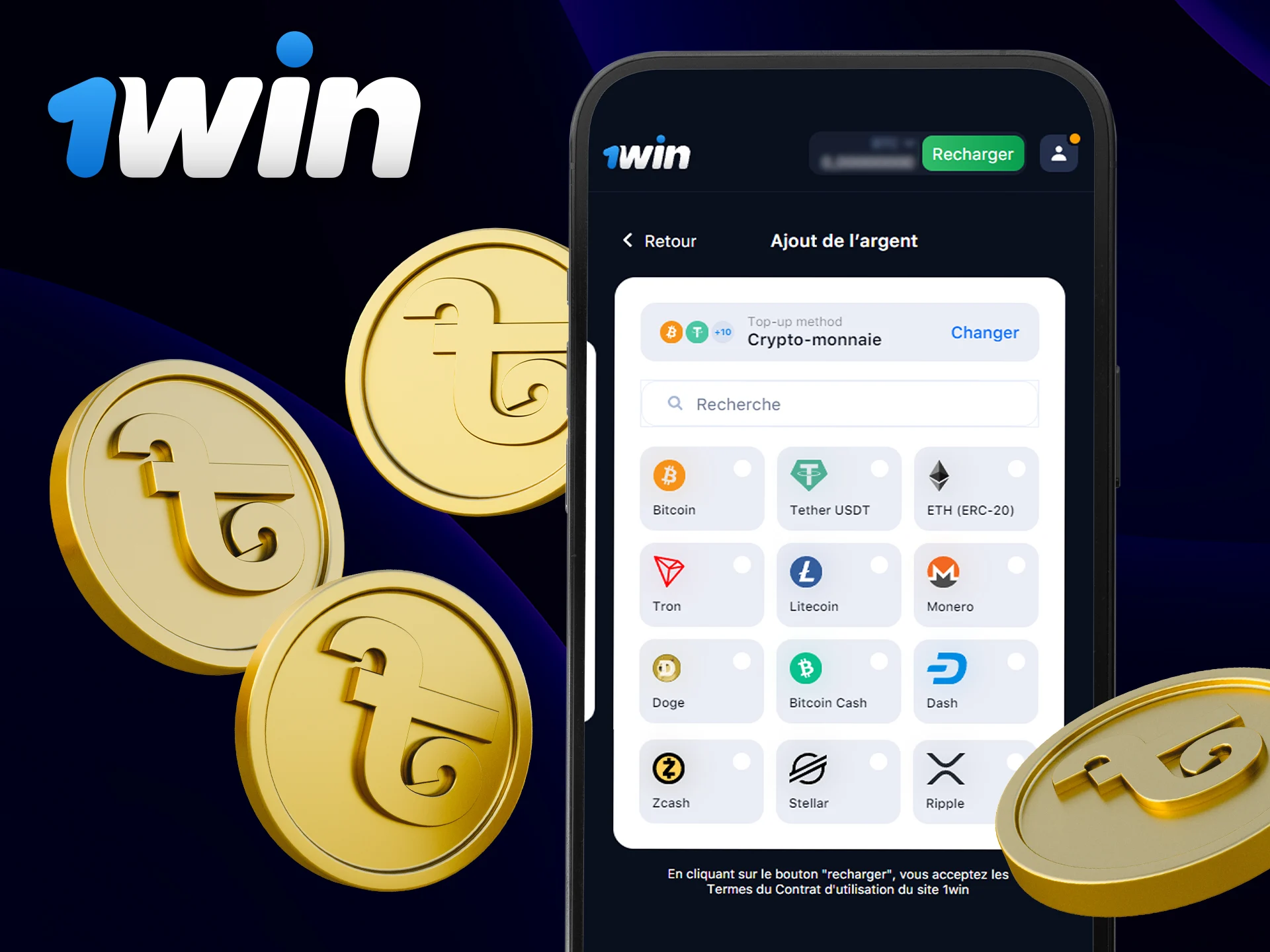 Quels sont les moyens de paiement disponibles sur 1Win.