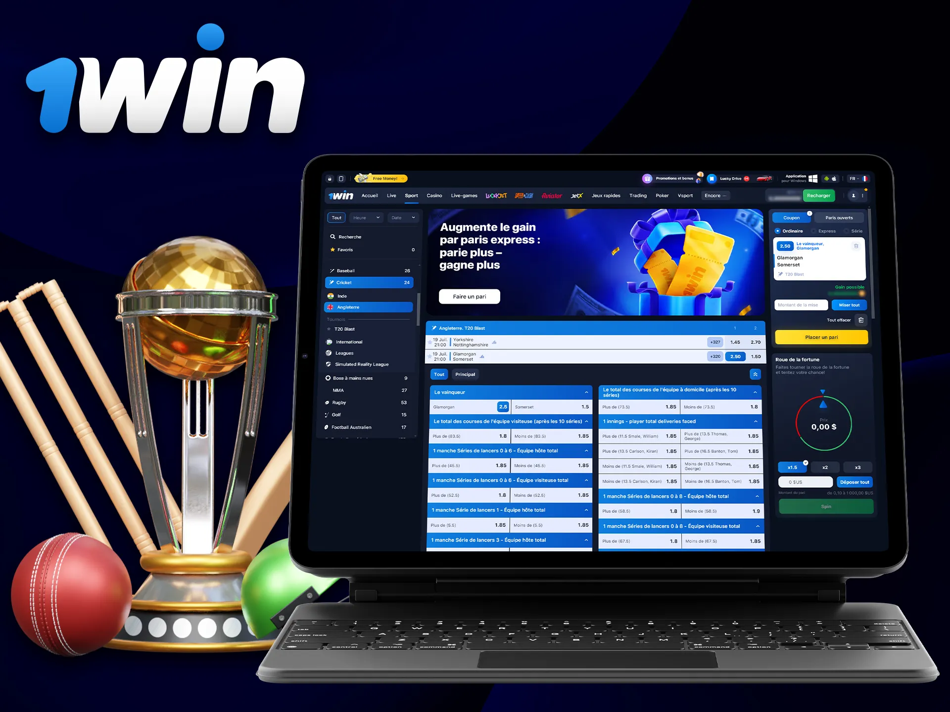 Here's some information on the types of bets offered by 1Win.