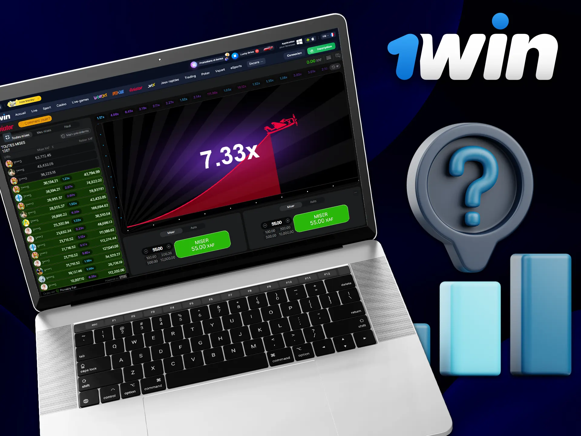 Le Predictor Aviator ne garantit pas un gain à 100 % sur 1Win.