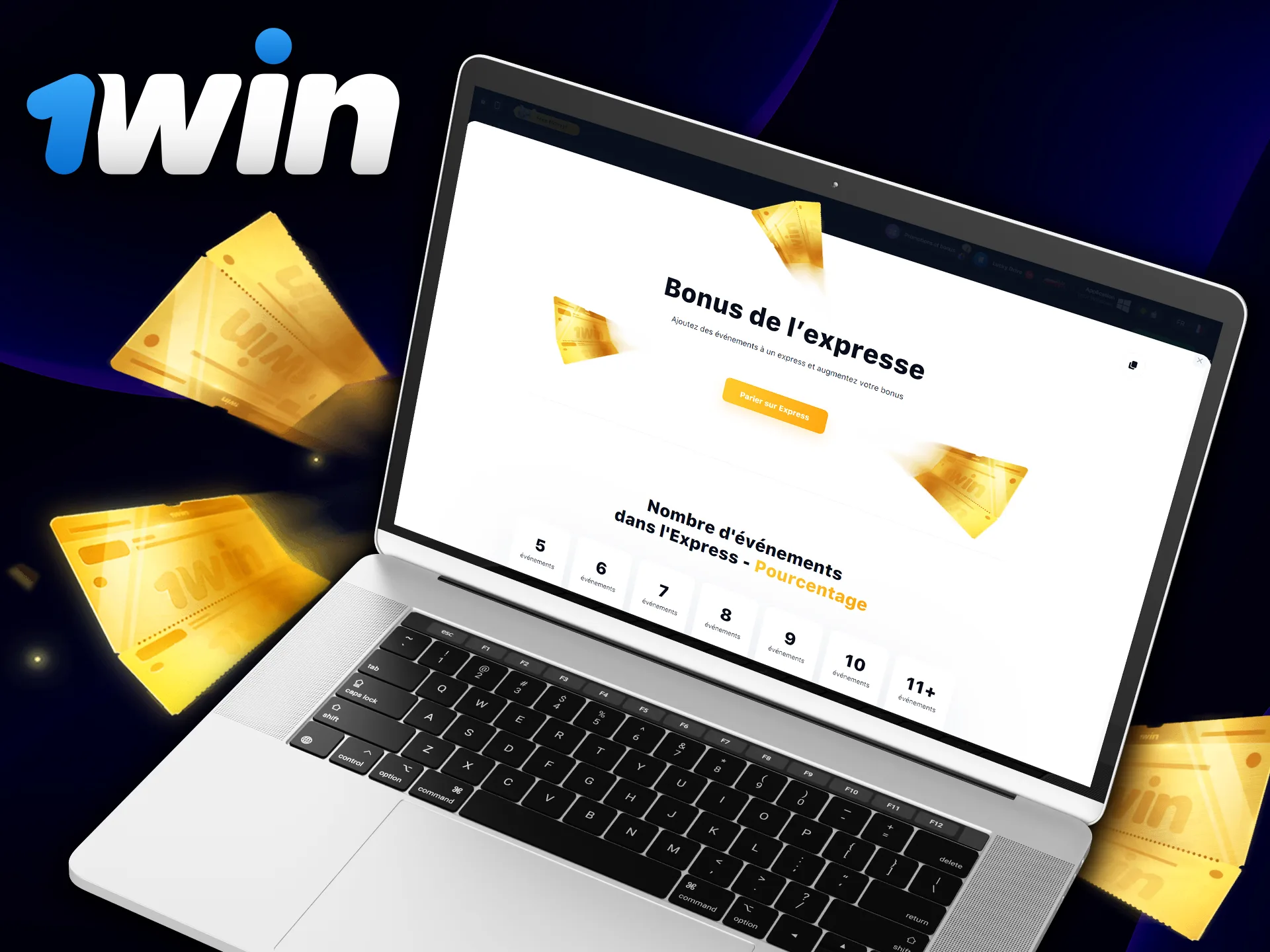 Inscrivez-vous et obtenez le bonus express 1Win.