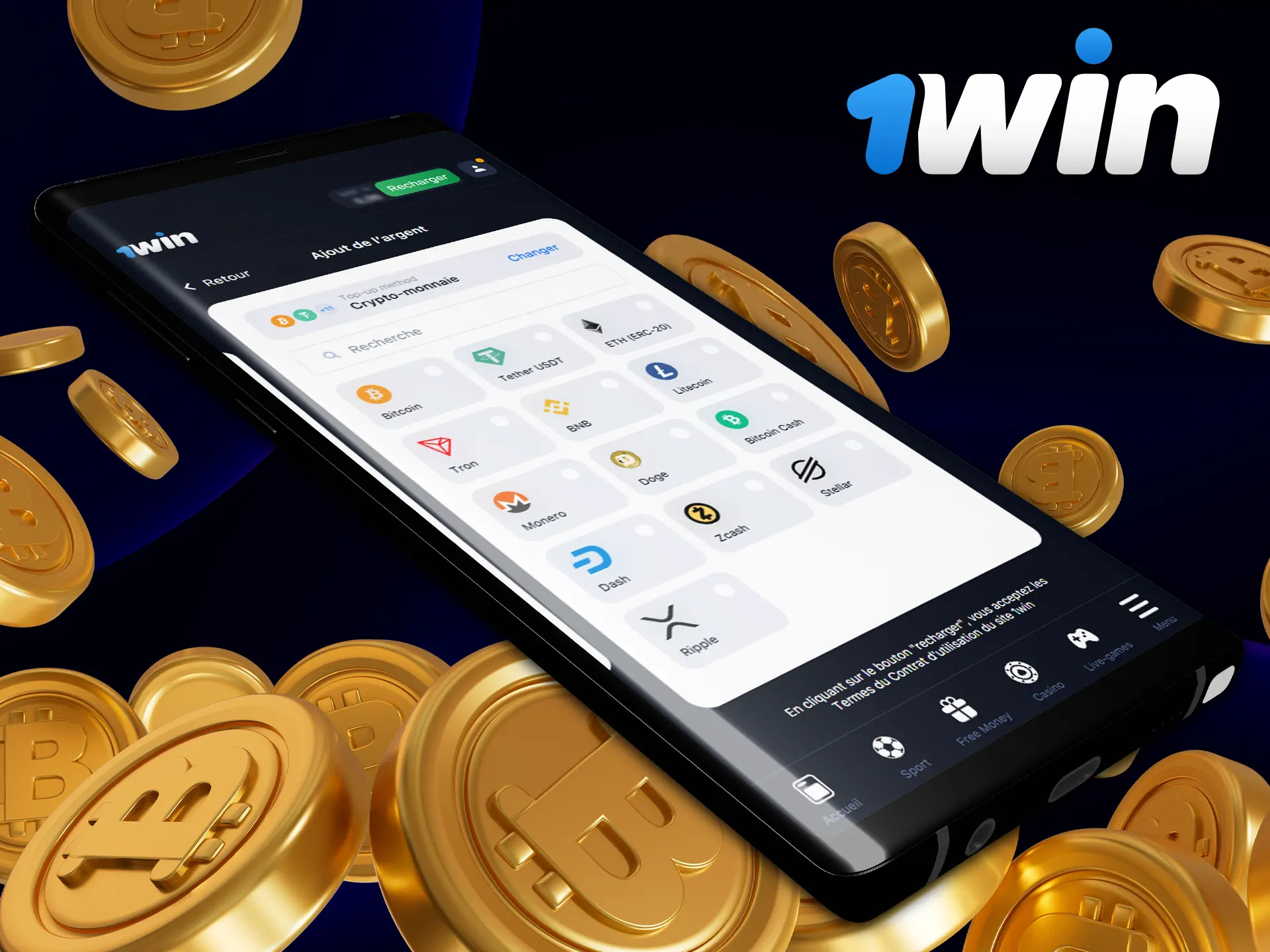 What types of deposit are available to 1Win users.