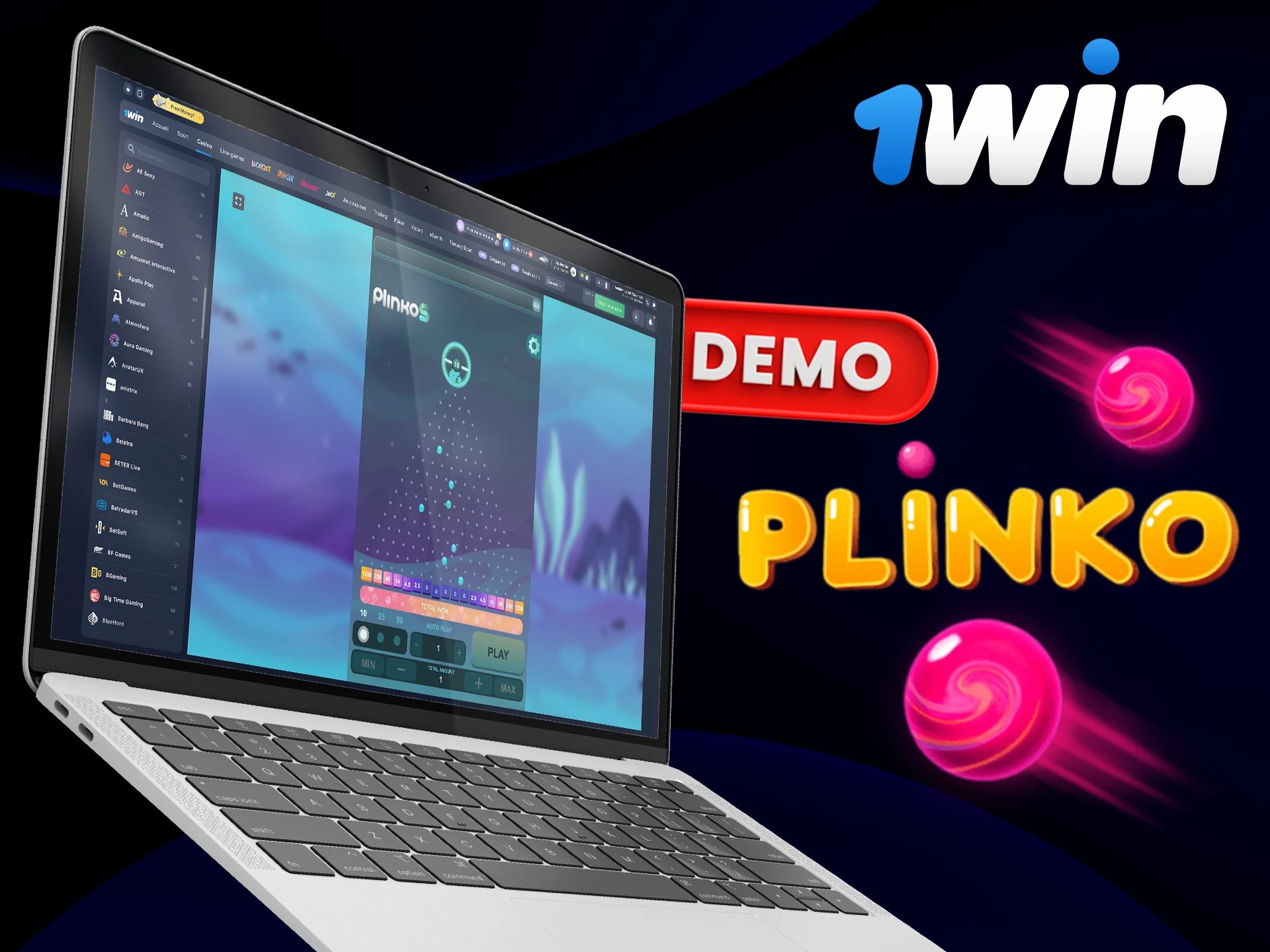 Essayez le jeu Plinko en version démo sur 1Win.