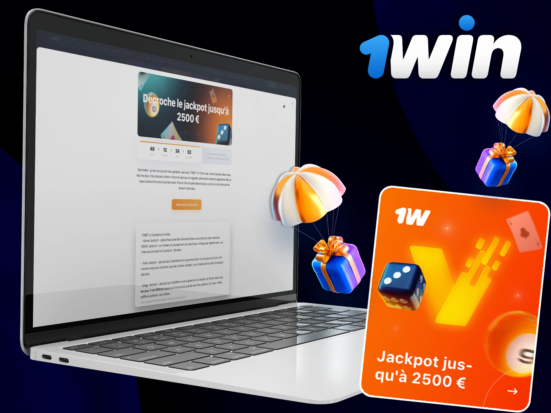 Obtenez un bonus de 1Win en pariant sur les jeux de TVBet.