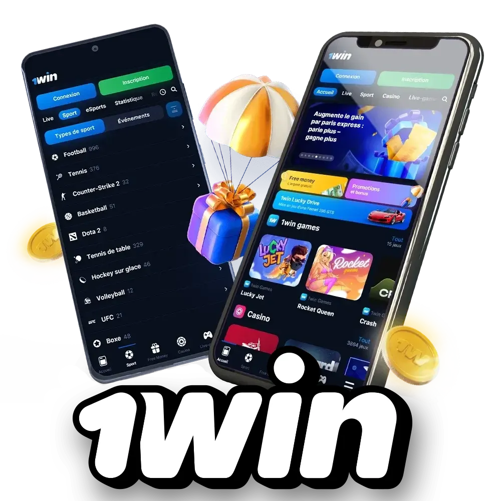 L'application 1Win peut être téléchargée sur Android et iOS.